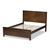 Baxton Studio Catalina Modern Classic Mission Style Brown-Finished Wood Platform Bed