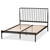 Baxton Studio Sabine Modern and Contemporary Black Finished Metal Platform Bed