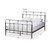 Baxton Studio Ginette Vintage Industrial Antique Black Finished Metal Platform Bed
