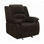 Coaster Gordon Casual Glider Recliner in Chocolate