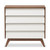 Baxton Studio Hildon Mid-Century Modern White and Walnut Wood 4-Drawer Storage Chest Baxton Studio Hildon Mid-Century Modern White and Walnut Wood 4-Drawer Storage Chest