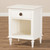 Baxton Studio Venezia French-Inspired Rustic Whitewash Wood 1-Drawer Nightstand