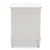 Baxton Studio Venezia French-Inspired Rustic Whitewash Wood 3-Drawer Nightstand