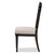 Baxton Studio Heather Modern and Contemporary Beige Fabric Upholstered and Black Finish Wood Dining Chair