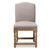 Baxton Studio Paige French Vintage Cottage Weathered Oak Finish Wood and Beige Fabric Upholstered Dining Side Chair