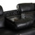 Baxton Studio Roland Modern and Contemporary Black Faux Leather 2-Piece Sectional with Recliner and Storage Chaise