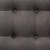 Baxton Studio Melody Mid-Century Modern Natural Wood Finishing Grey Fabric 2-Piece Settee Set