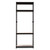 Baxton Studio Gavin Black Metal 4-Shelf Closet Storage Racking Organizer
