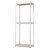 Baxton Studio Gavin White Metal 3-Shelf Closet Storage Racking Organizer