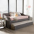 Baxton Studio Barnstorm Modern and Contemporary Grey Fabric Upholstered Daybed with Guest Trundle Bed