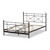 Baxton Studio Barney Vintage Industrial Black Finished Metal Queen Size Platform Bed