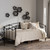 Baxton Studio Dahlia Vintage Industrial Black Finished Metal Daybed