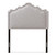 Baxton Studio Nadeen Modern and Contemporary Greyish Beige Fabric Headboard