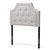 Baxton Studio Mars Modern and Contemporary Greyish Beige Fabric Headboard