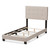 Baxton Studio Brookfield Modern and Contemporary Beige Fabric Bed