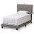 Baxton Studio Brookfield Modern and Contemporary Light Grey Fabric Bed