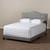 Baxton Studio Emerson Modern and Contemporary Light Grey Fabric Upholstered Bed