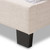 Baxton Studio Cassandra Modern and Contemporary Light Beige Fabric Upholstered Bed