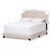 Baxton Studio Willis Modern and Contemporary Light Beige Fabric Upholstered Bed