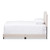 Baxton Studio Brunswick Modern and Contemporary Light Beige Fabric Upholstered Bed