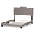 Baxton Studio Brunswick Modern and Contemporary Light Grey Fabric Upholstered Bed