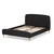 Baxton Studio Mia Mid-Century Charcoal Grey Fabric Upholstered Platform Bed