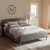 Baxton Studio Mia Mid-Century Light Grey Fabric Upholstered Platform Bed