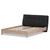 Baxton Studio Adelia Mid-Century Charcoal Grey Whitewash Platform Bed