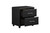 Homelegance Lorenzi Collection Nightstand in Black; Drawers Open