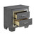 Homelegance Allura Collection Modern Nightstand in Grey; Drawers Out 