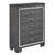 Homelegance Allura Collection Modern Chest in Grey