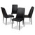 Baxton Studio Chandelle Modern and Contemporary Black Faux Leather Upholstered Dining Chair