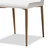 Baxton Studio Chandelle Modern and Contemporary White Faux Leather Upholstered Dining Chair