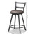 Baxton Studio Arjean Rustic and Industrial Grey Fabric Upholstered Counter Stool Set