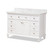 Baxton Studio Caroline 48-Inch Transitional White Finished Wood and Marble Single Sink Bathroom Vanity