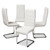 Baxton Studio Marlys Modern and Contemporary White Faux Leather Upholstered Dining Chair
