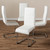 Baxton Studio Marlys Modern and Contemporary White Faux Leather Upholstered Dining Chair