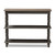 Baxton Studio Nellie Country Cottage Farmhouse Weathered Brown Finished Wood Console Table
