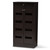 Baxton Studio Acadia Modern and Contemporary Wenge Brown Finished Shoe Cabinet