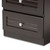 Baxton Studio Carine Modern and Contemporary Wenge Brown Finished 2-Drawer Nightstand