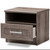 Baxton Studio Gallia Modern and Contemporary Oak Brown Finished 1-Drawer Nightstand