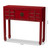 Baxton Studio Melodie Classic and Antique Red Finished Wood Bronze Finished Accents 6-Drawer Console Table