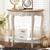 Baxton Studio Cordelia Country Cottage Farmhouse White and Natural Brown Finished Console Table