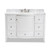 Baxton Studio Nicole 48-Inch Transitional White Finished Wood and Marble Single Sink Bathroom Vanity