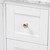 Baxton Studio Nicole 48-Inch Transitional White Finished Wood and Marble Single Sink Bathroom Vanity