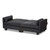 Baxton Studio Felicity Modern and Contemporary Dark Gray Fabric Upholstered Sleeper Sofa