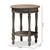 Baxton Studio Noemie Country Cottage Farmhouse Brown Finished End Table