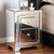 Baxton Studio Mina Modern and Contemporary Hollywood Regency Glamour Style Mirrored 2-Drawer Nightstand Bedside Table