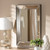 Baxton Studio Emelie Modern and Contemporary Antique Silver Finished Accent Wall Mirror