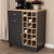 Baxton Studio Maxime Modern and Contemporary Grey and Light Oak Finished Wine Cabinet